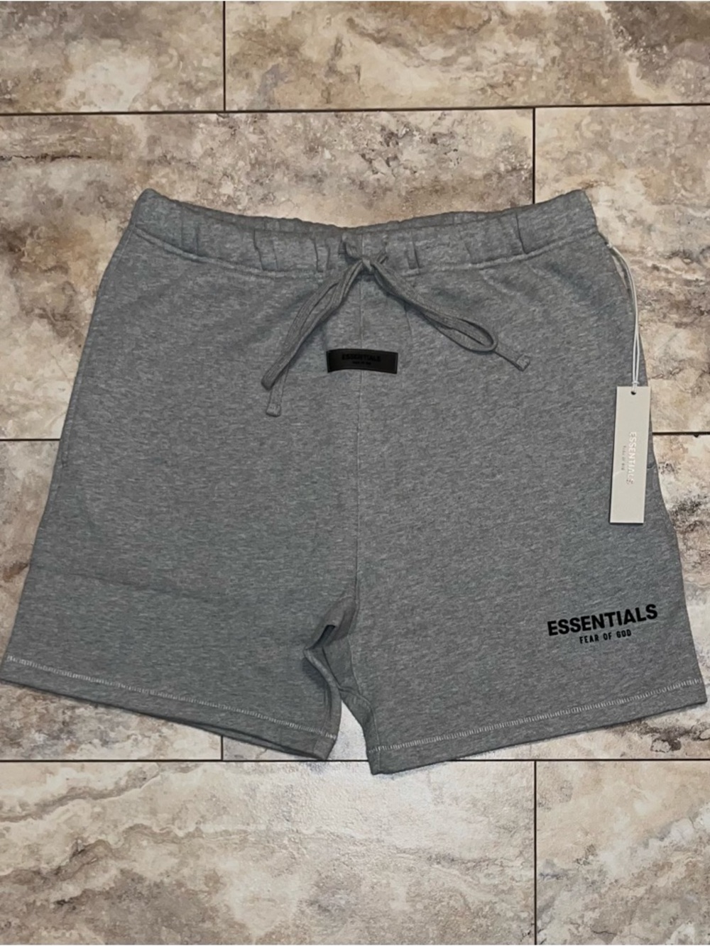Fear of God Essentials Sweatshort Dark Oatmeal Size Medium